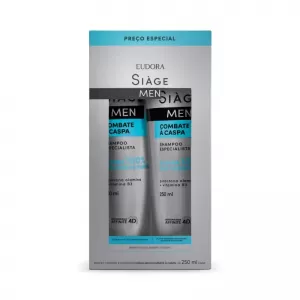 Siage Men Shampoo Kit Combate A Caspa 250Ml