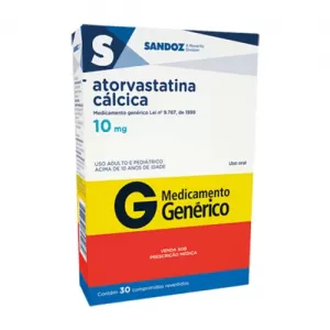 Sinvastatina Genérico Sandoz 20mg 30 comprimidos revestidos
