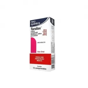 Torsilax 125mg + 50mg + 300mg + 30mg 12 comprimidos