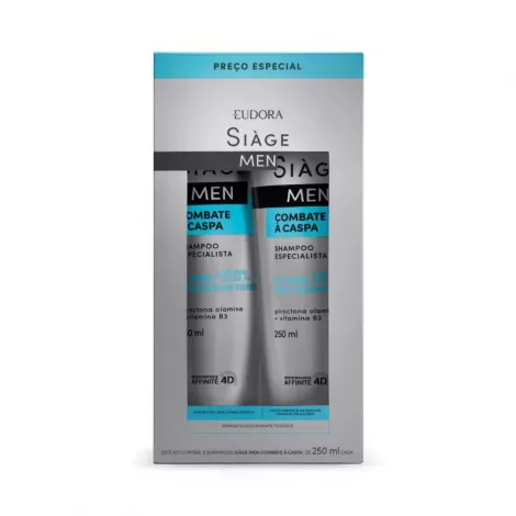 Siage Men Shampoo Kit Combate A Caspa 250Ml