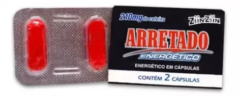 Energético Arretado ZiinZiin – Cafeína 210mg – 2 Cápsulas