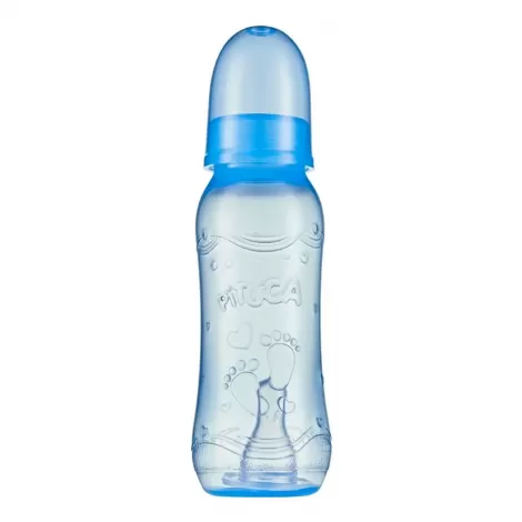 Mamadeira Pituca Star 240ml Azul – Bico Ortodôntico Silicone